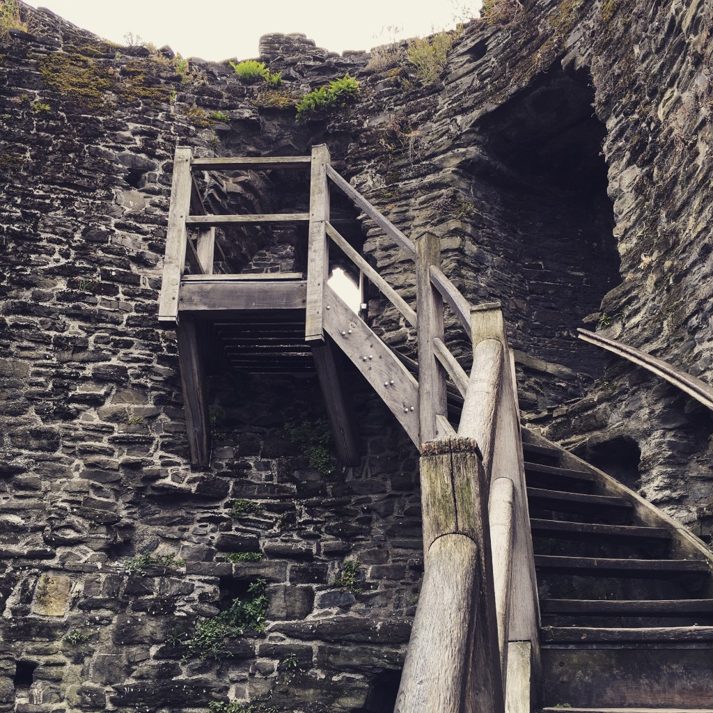 Stadtmauer in Conwy Stadtmauer in Conwy